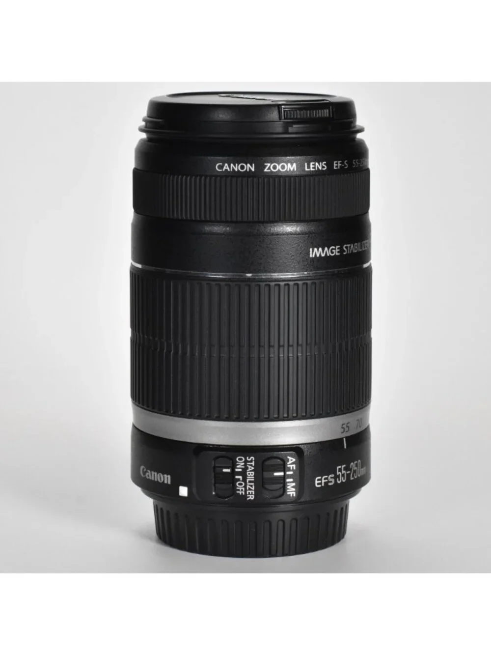 Canon EF-S 55-250mm f/4-5.6 IS Zoom Lens with User Manual & Box MINT